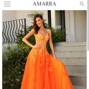 PROM DRESS AMARRA ORANGE